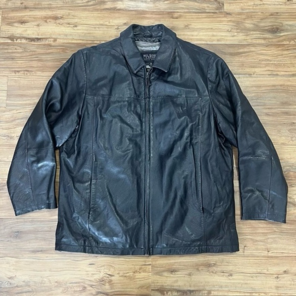 Wilsons Leather Pelle Studio Full‎ Zip Jacket Thinsulate Ultra Men’s XL Black